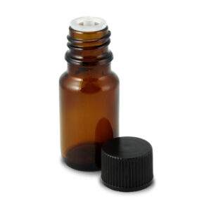 Amber Glass Bottle with Reducer Cap 5ml for creating beautiful Essential Oil Blends