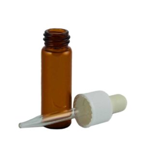 Amber Glass Vial with Eyedropper 4ml for making your own diy creations